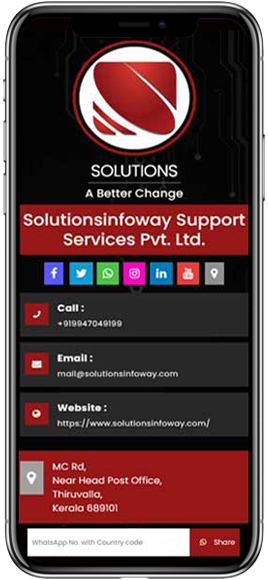 Elegance Digital Cards image layout of digital business card